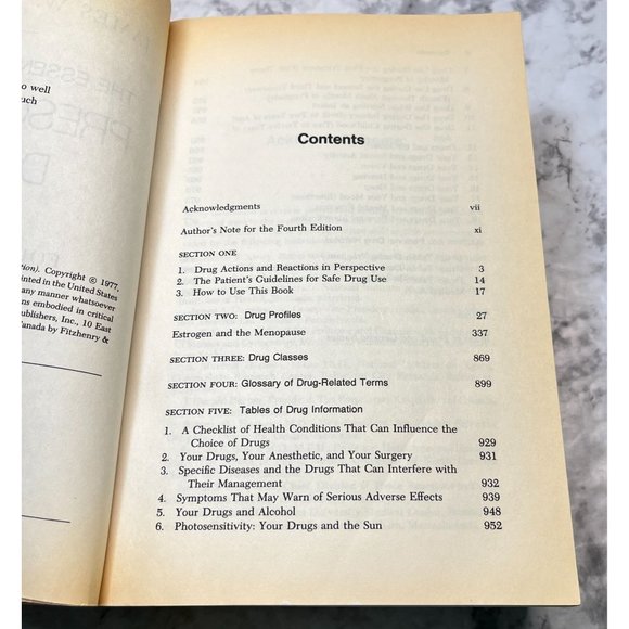 The Essential Guide to Prescription Drugs James W Long 4th Ed 1985 Paperback - Picture 2 of 10